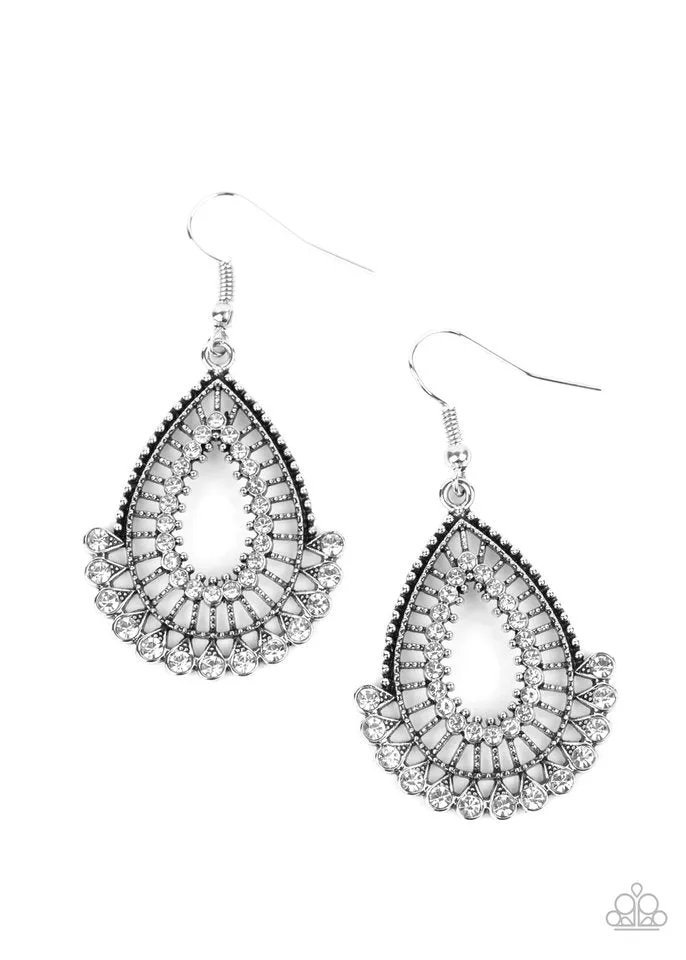 Paparazzi Earring ~ Castle Collection - White