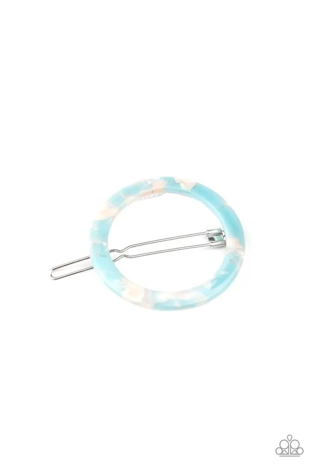 Paparazzi Hair Accessories ~ In The Round - Blue