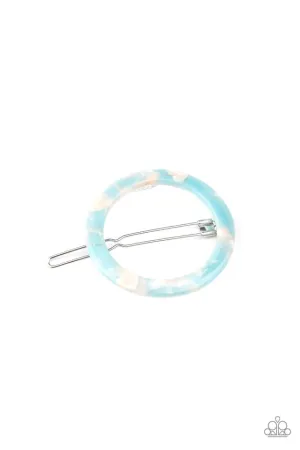 Paparazzi Hair Accessories ~ In The Round - Blue