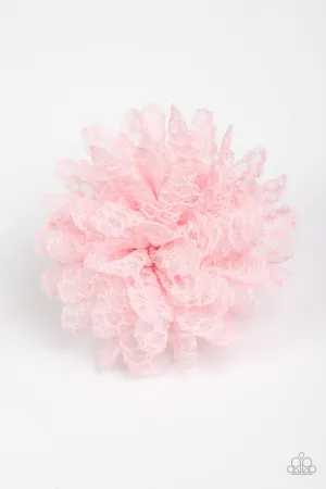 Paparazzi Hair Accessories ~ Lacy Lily - Pink