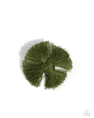 Paparazzi Hair Accessories ~ Tasseled Terrace - Green