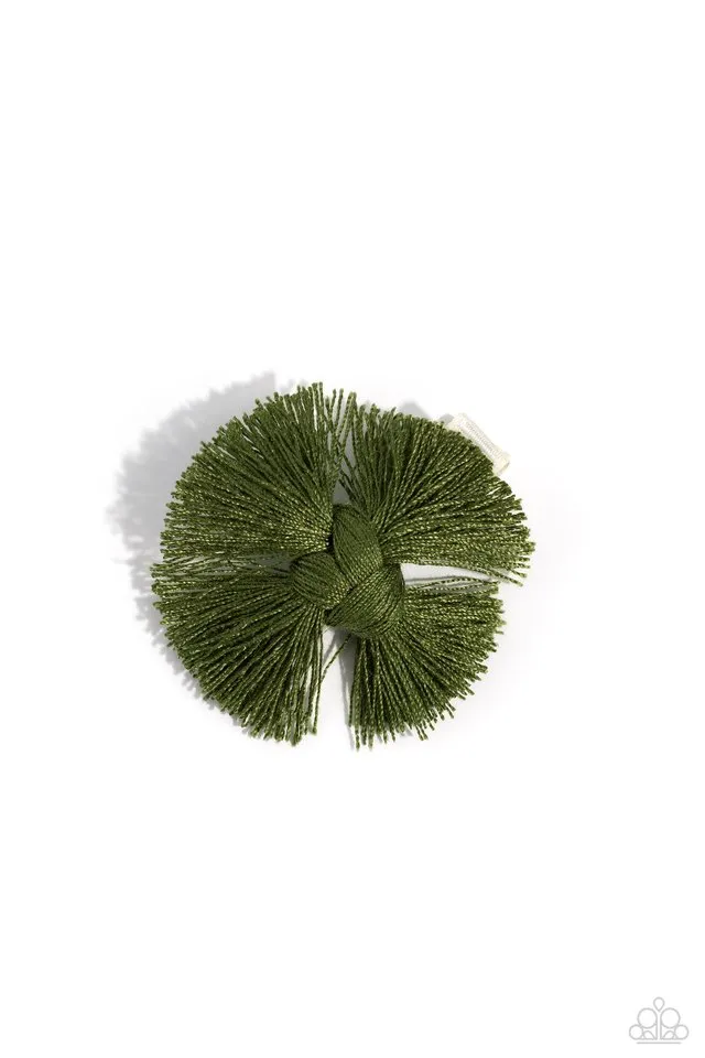 Paparazzi Hair Accessories ~ Tasseled Terrace - Green
