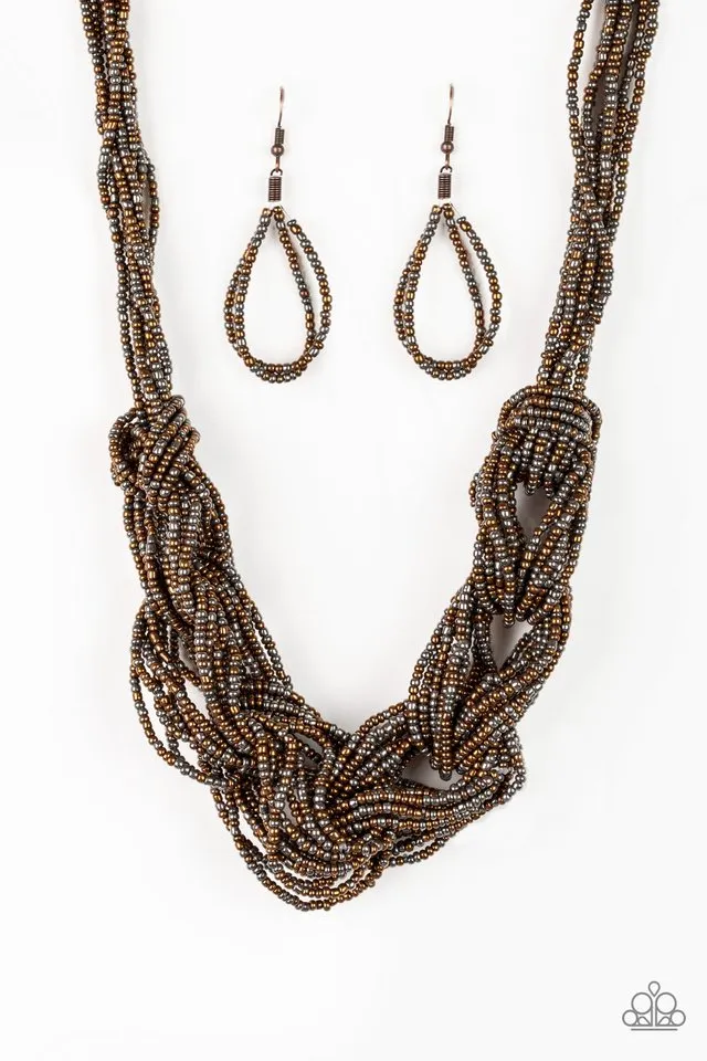 Paparazzi Necklace ~ City Catwalk - Copper