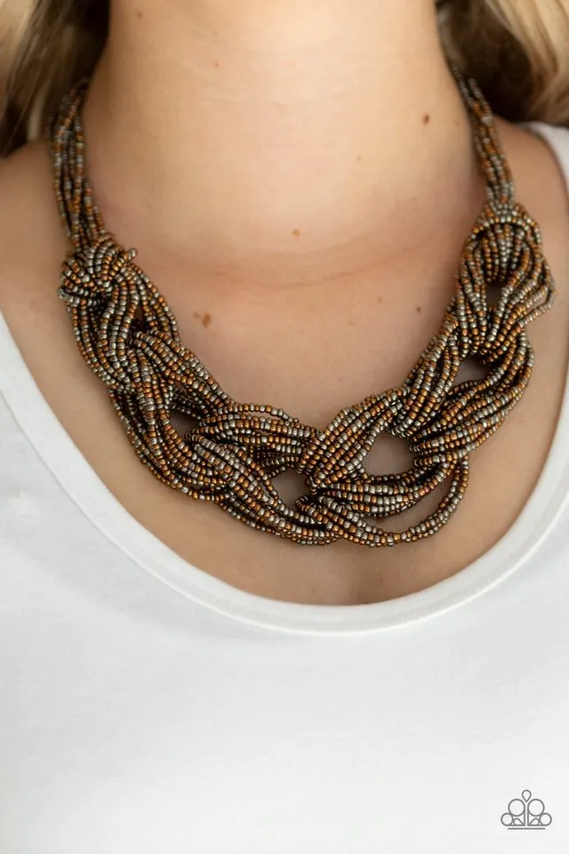 Paparazzi Necklace ~ City Catwalk - Copper