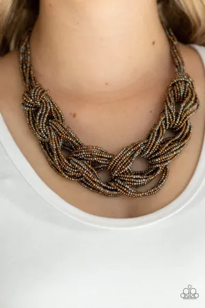 Paparazzi Necklace ~ City Catwalk - Copper