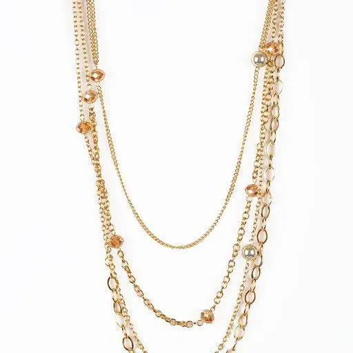 Paparazzi Necklace ~ Glamour Grotto - Gold