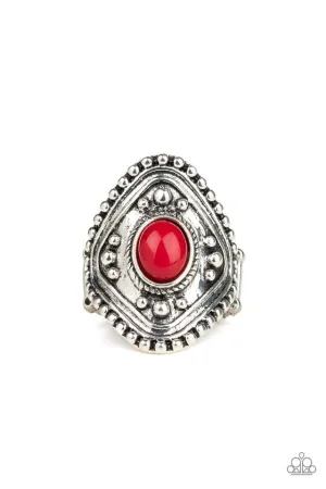Paparazzi Ring ~ Rogue Ramble - Red