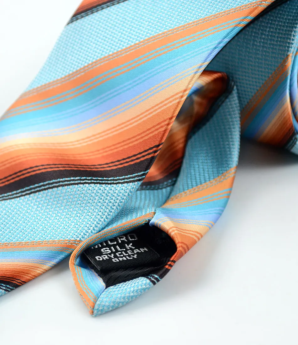 Pink & Grey Stripes Neck Tie
