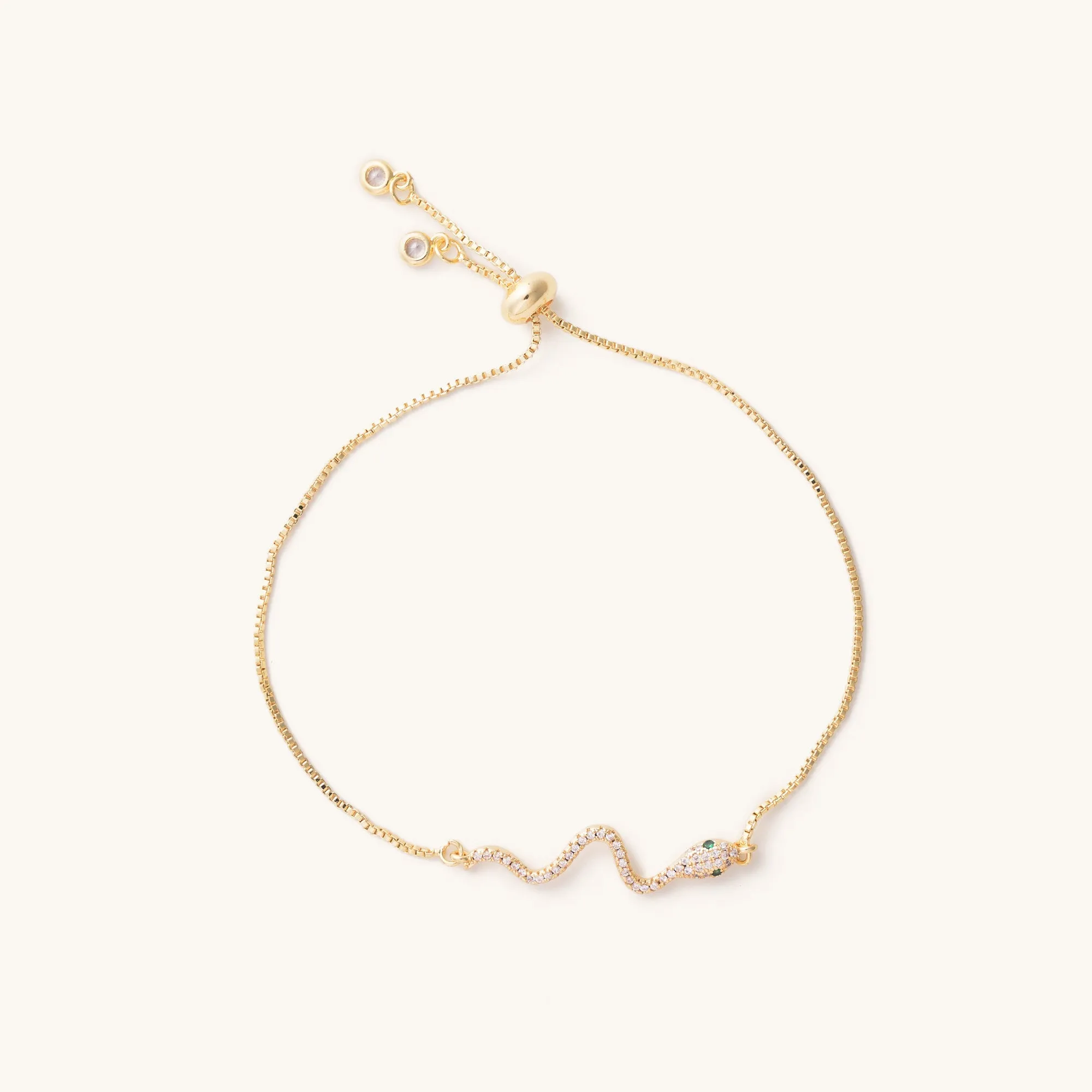 Presley Gold Snake Slider Bracelet