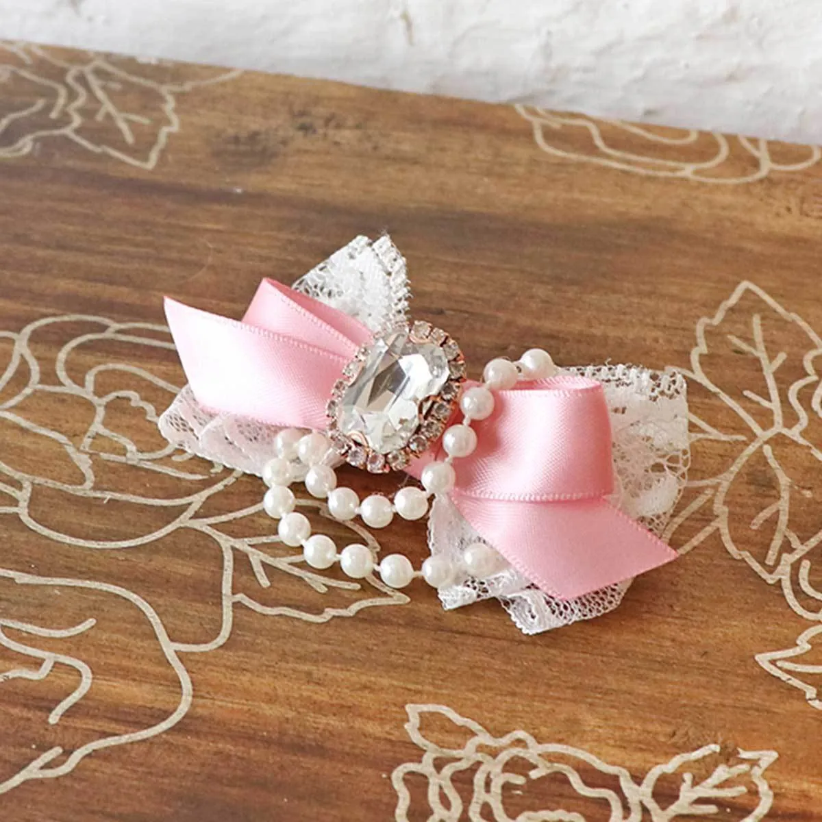 Princess for A Day Dog Hair Bow in Pink