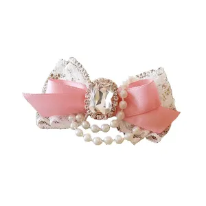 Princess for A Day Dog Hair Bow in Pink