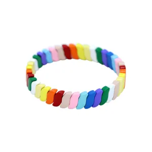 Rainbow Tile Bracelet