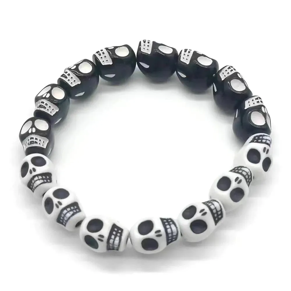 Retro Punk Goth Skull Skeleton Bracelets