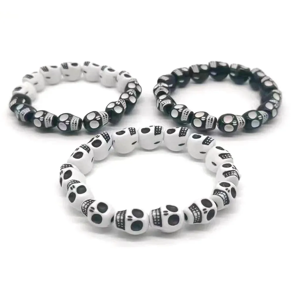 Retro Punk Goth Skull Skeleton Bracelets