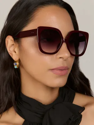Rounded Cat Eye Sunglasses