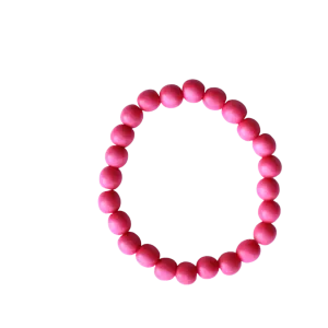 Shocking Pink Wood 8mm Bracelet
