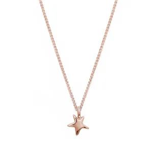 Stardust Solid Rose Gold Necklace