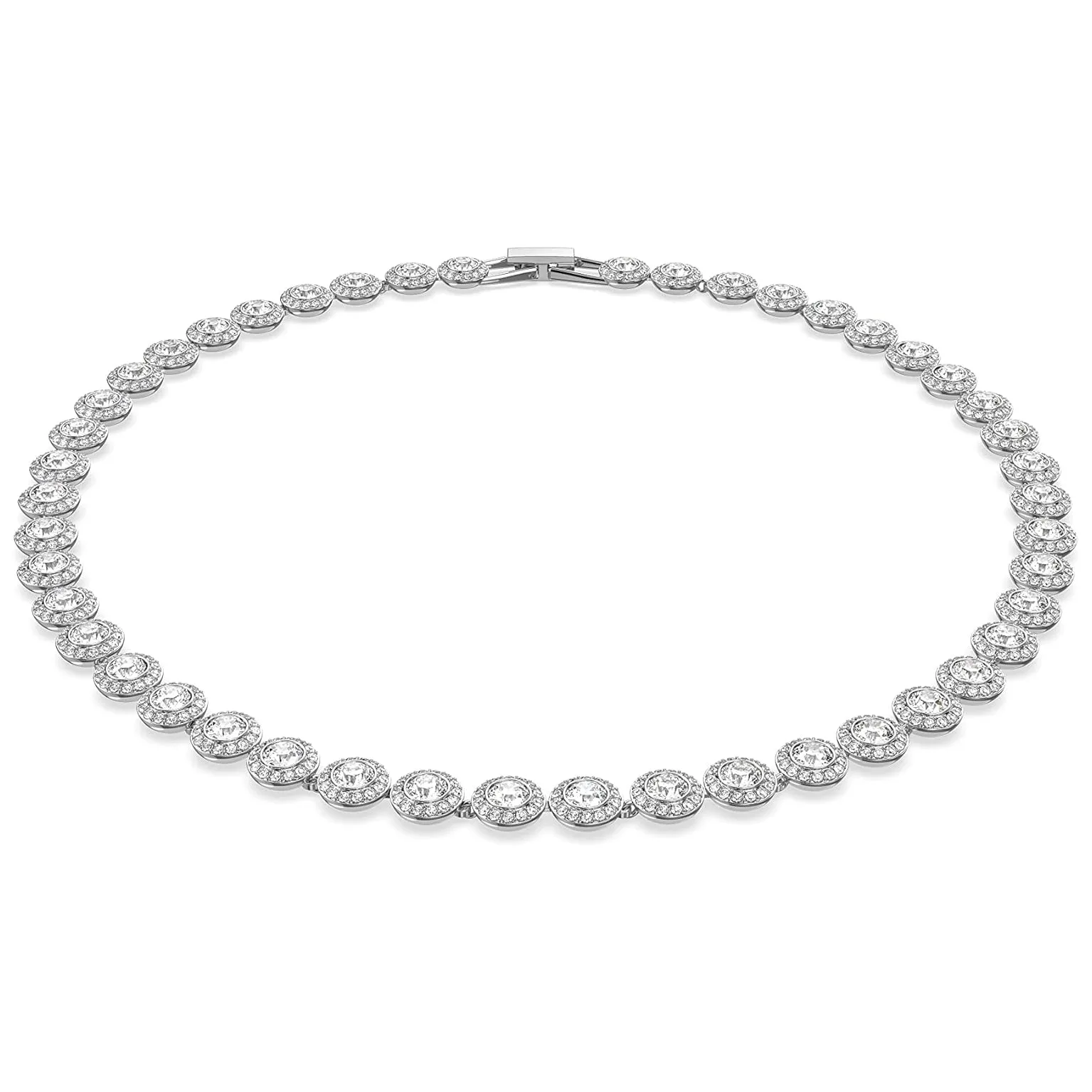 Swarovski Women's Clear Crystals on a Rhodium Plated Setting Angelic Necklace - 5117703