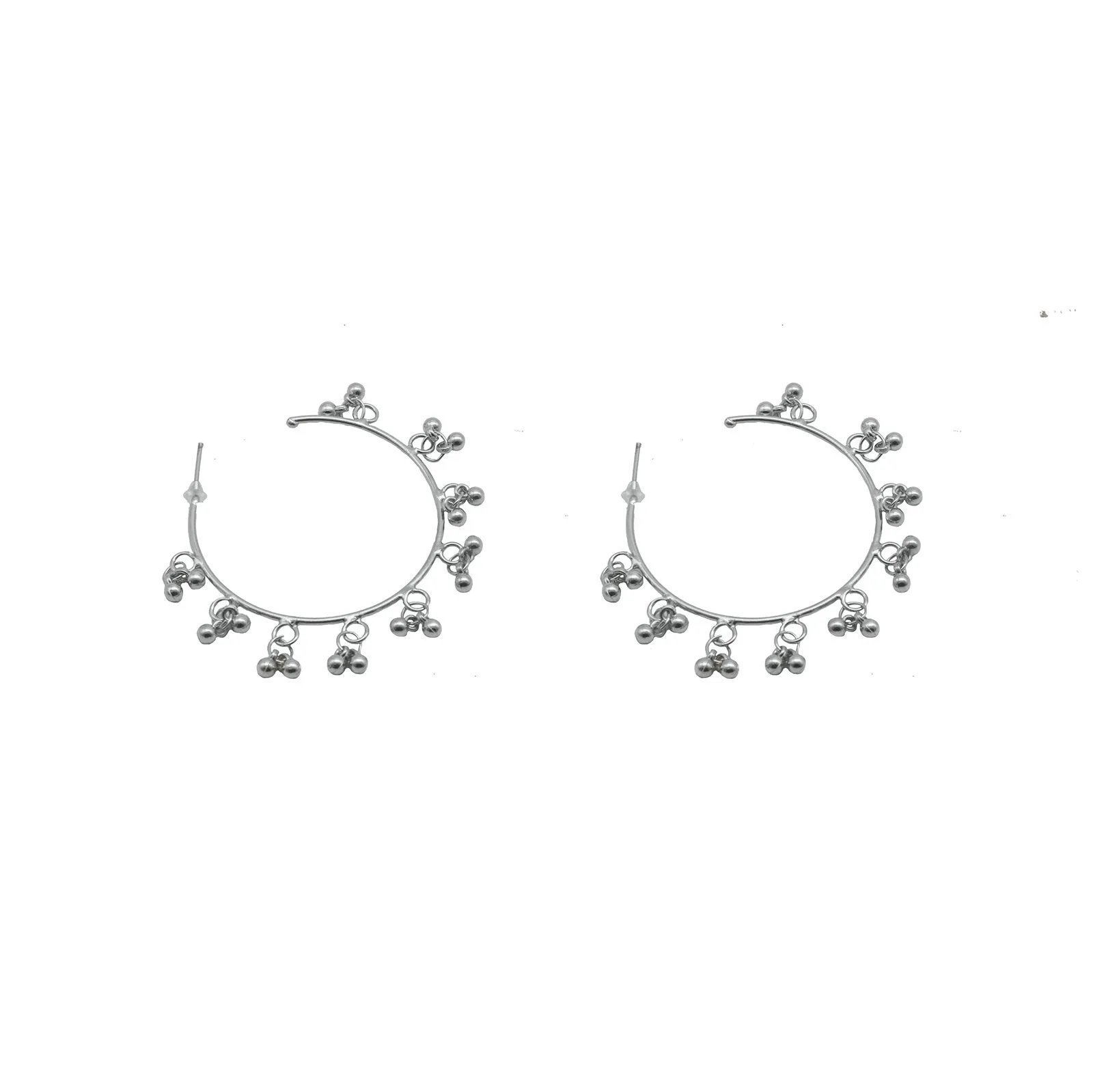 Teejh Gouri Metallic Ghungroo Silver Oxidized Jewelry Gift Set