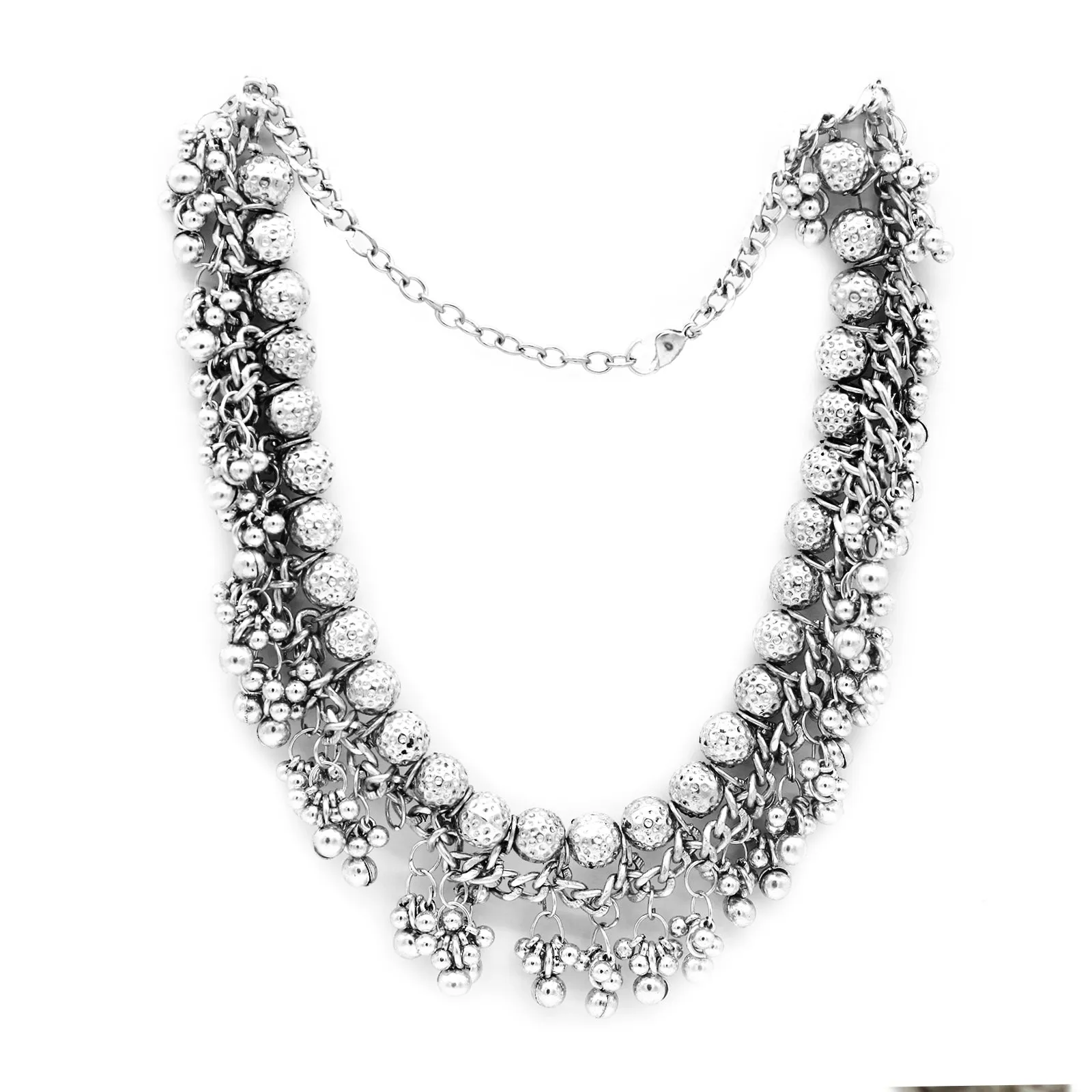 Teejh Gouri Metallic Ghungroo Silver Oxidized Jewelry Gift Set