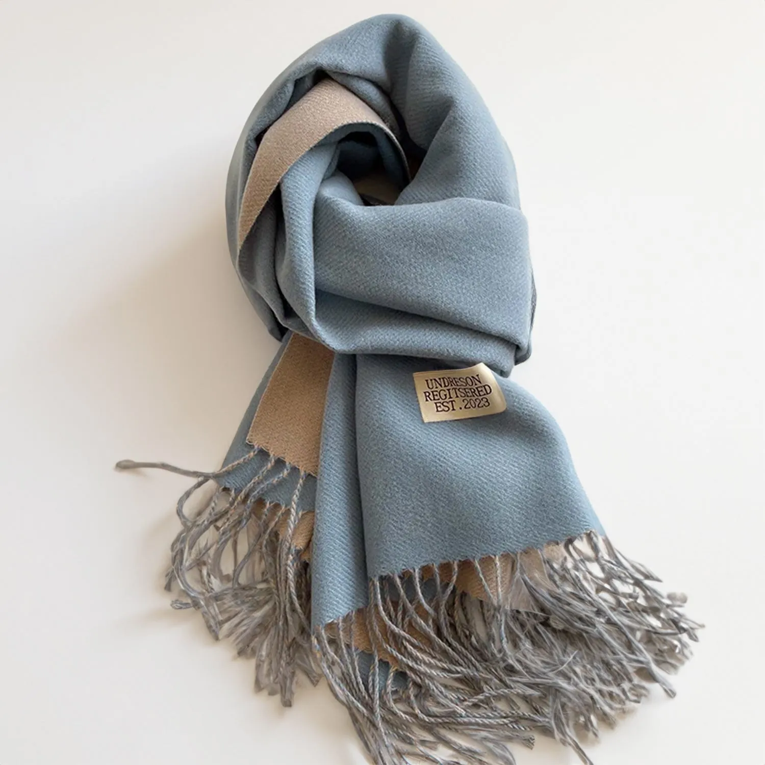 Touch of Cashmere Reversible Solid Colours Scarves Shawl Wrap