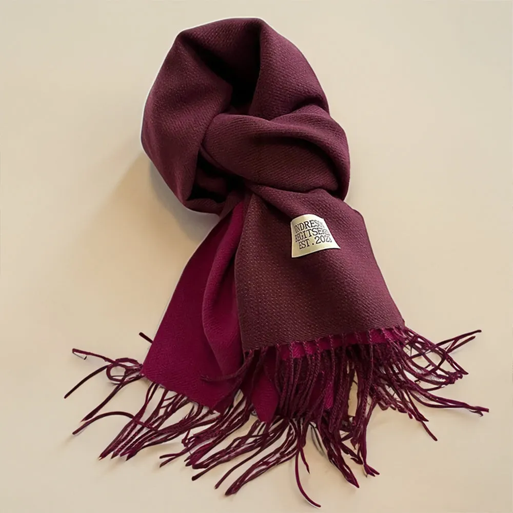 Touch of Cashmere Reversible Solid Colours Scarves Shawl Wrap