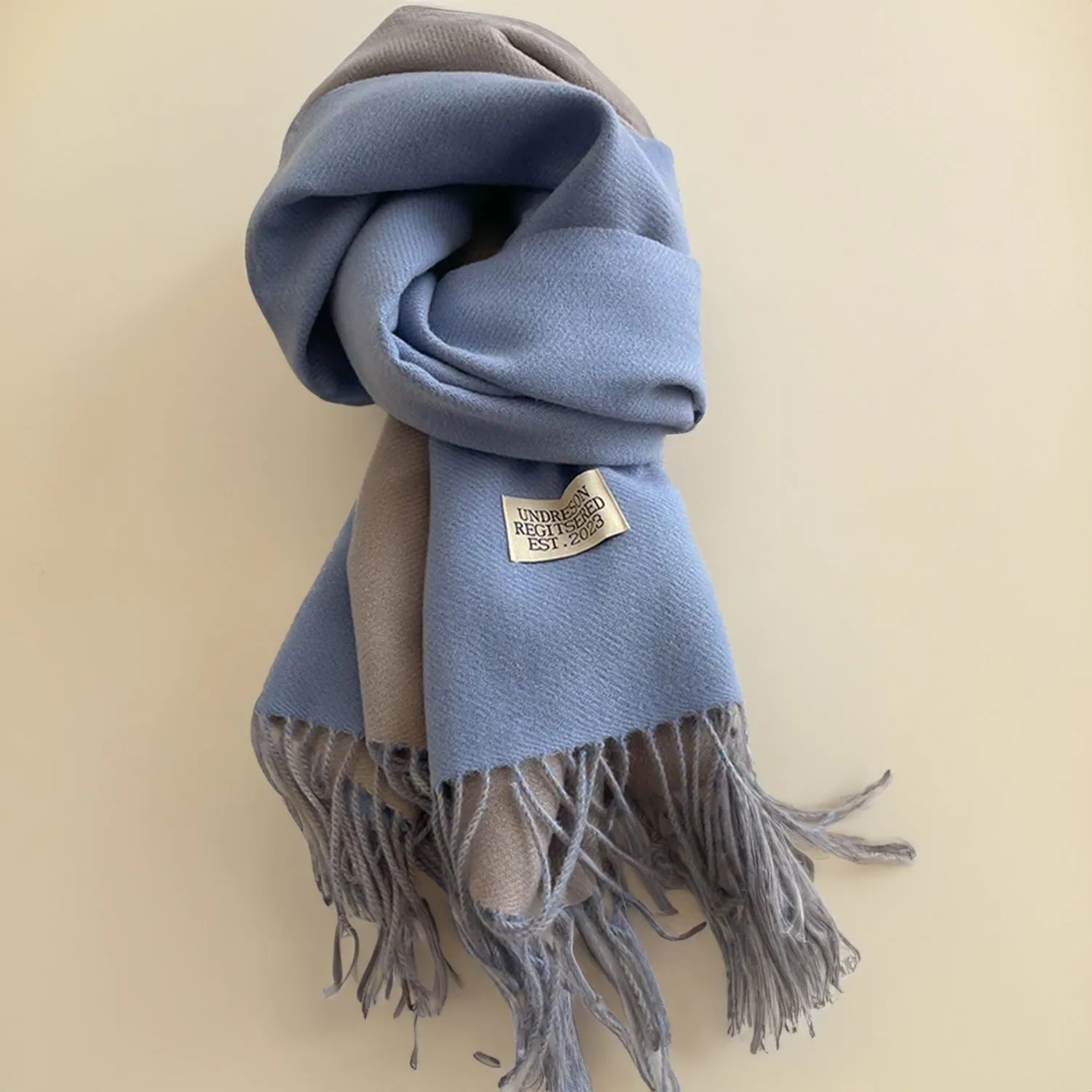 Touch of Cashmere Reversible Solid Colours Scarves Shawl Wrap