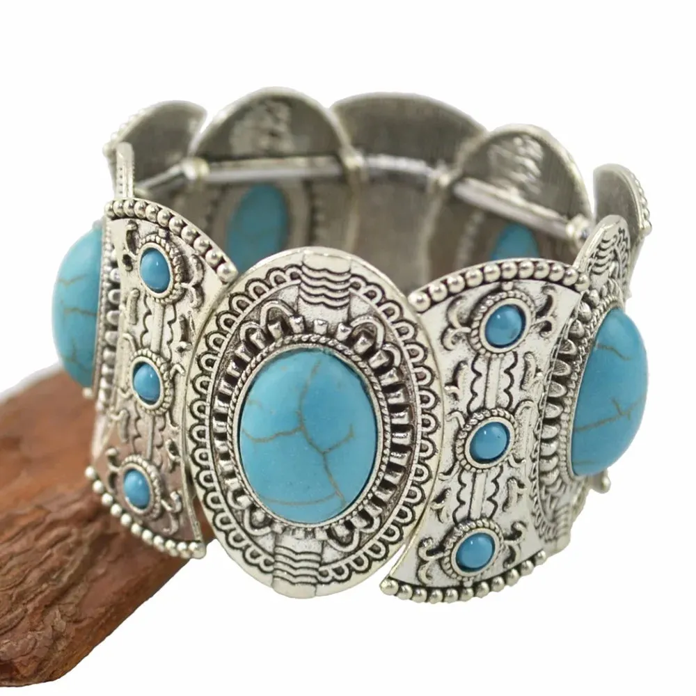Vintage Tibetan Turquoise Bracelets