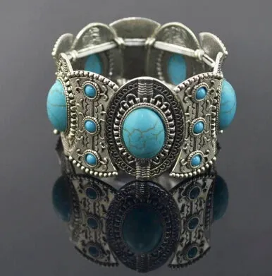 Vintage Tibetan Turquoise Bracelets