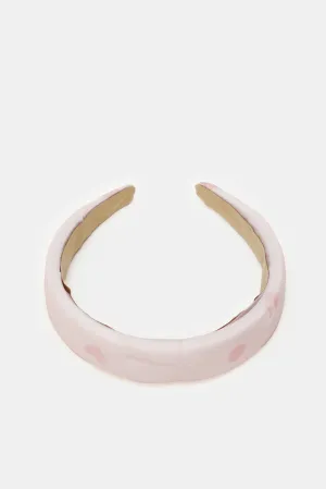 Women Pink Embellished Headband