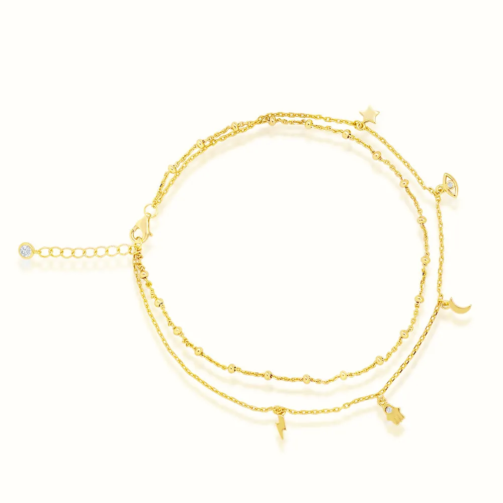 Women's Vermeil Micro Diamond Astral Anklet
