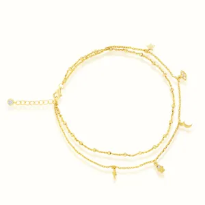 Women's Vermeil Micro Diamond Astral Anklet