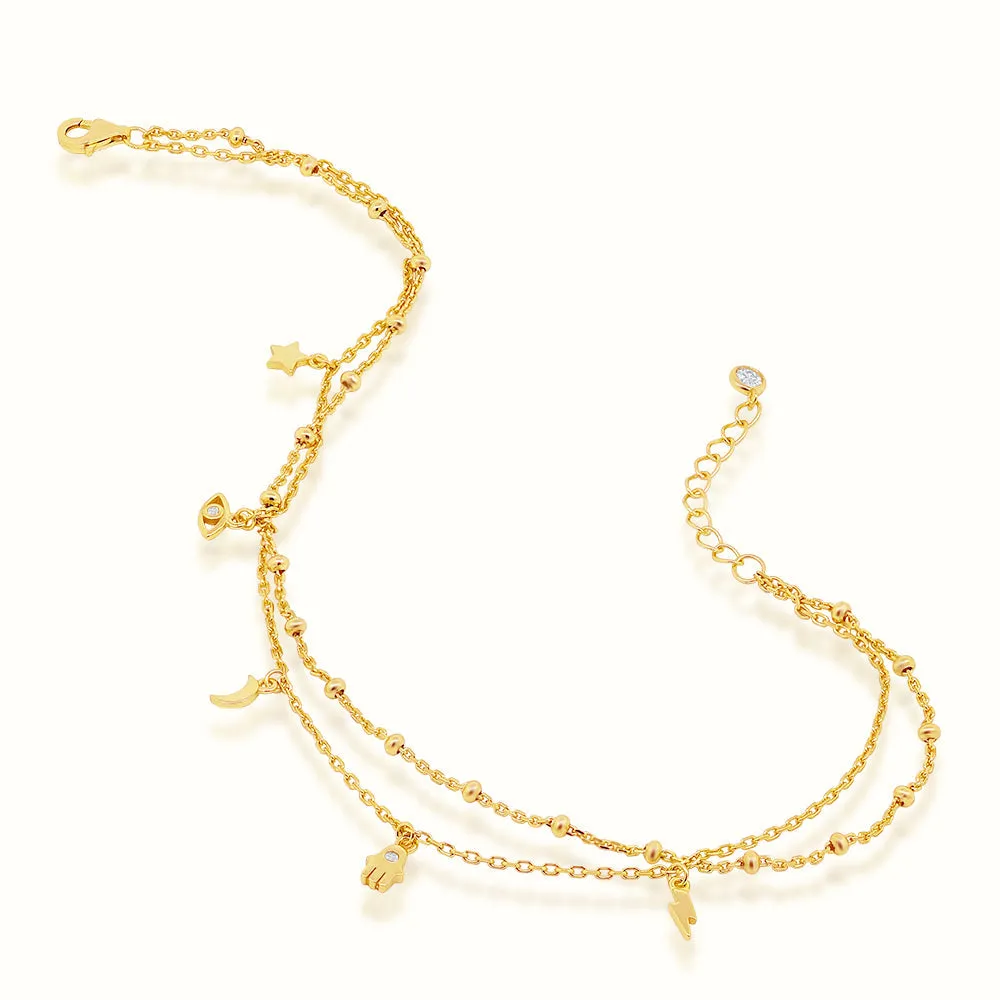 Women's Vermeil Micro Diamond Astral Anklet