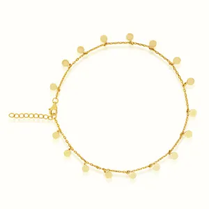 Women's Vermeil Mini Coins Anklet