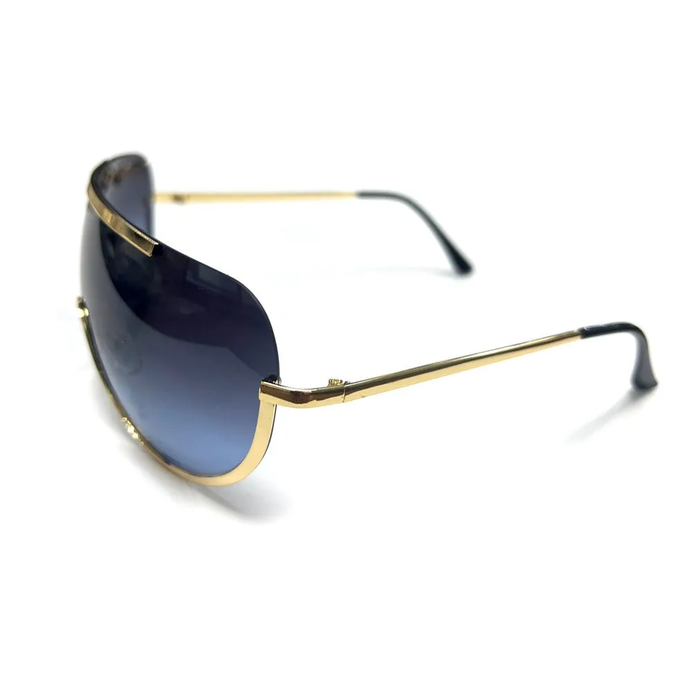 YJ-006 One-piece-style cool sunglasses jelly-colored sea tide trend two-color wild sunglasses