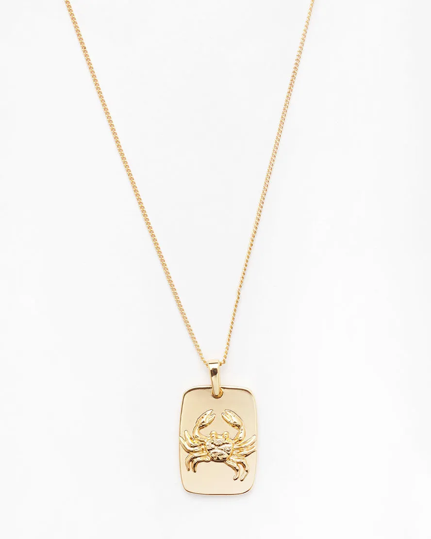 Zodiac Necklace Cancer